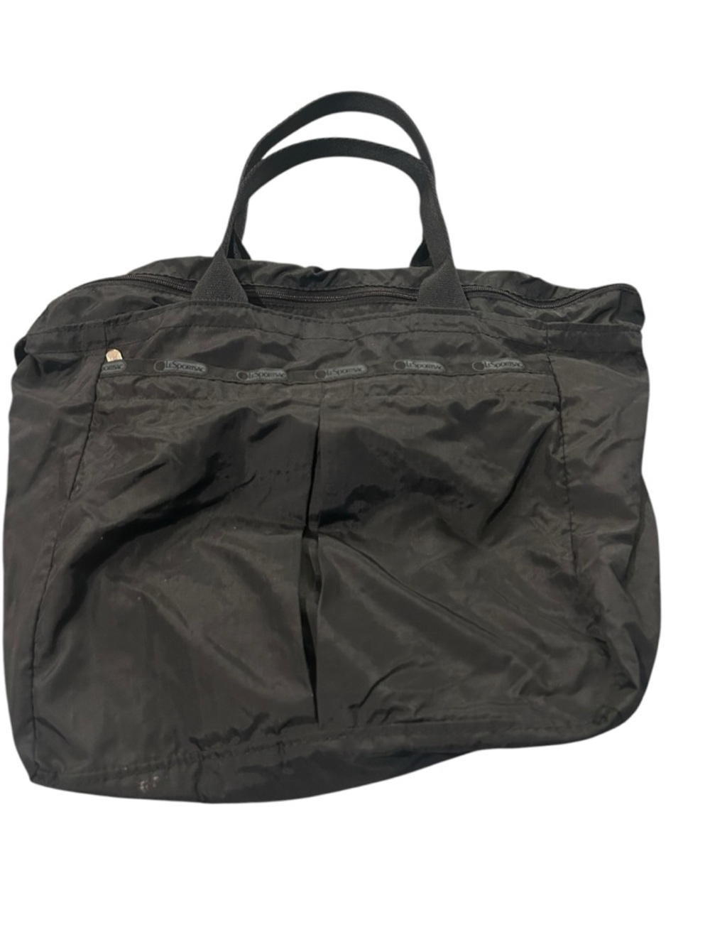 Lesportsac Black Nylon Duffel Tote - Foldable Travel Bag